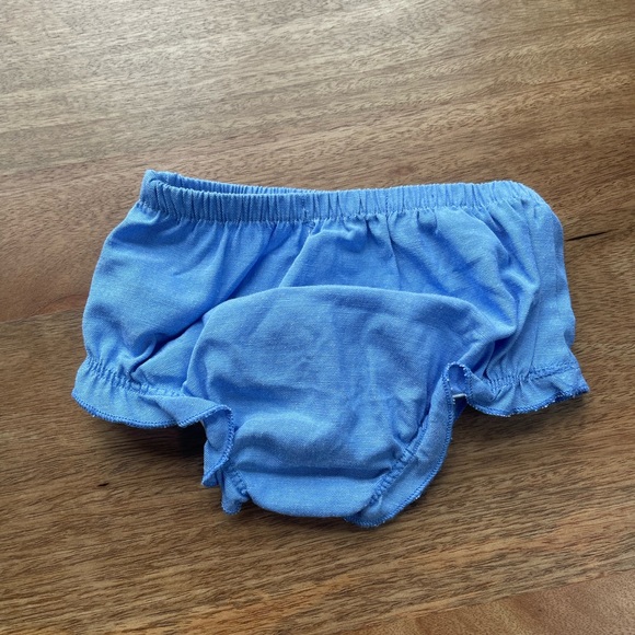 Baby Blue and White Dress with Bow - Picture 9 of 10